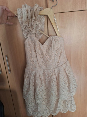 H&M beige dress for special occasions like new, size L