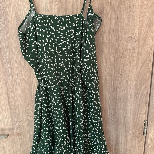 Shein green dress like new, tied, size small