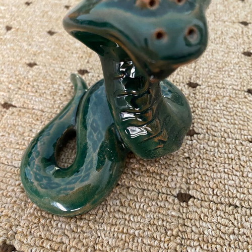Ceramic cobra ornament new