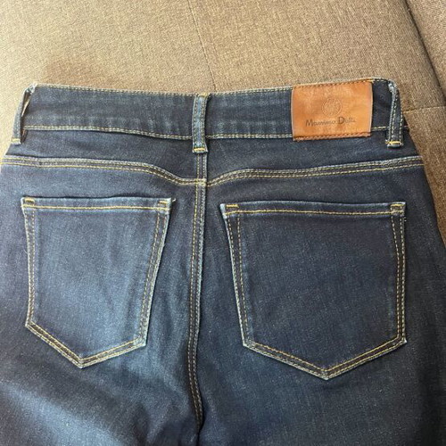 Massimo Dutti Jeans XS dark blue elastic slim fit like new