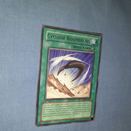 Yu Gi Oh Cyclone Boomerang 1st Edition κάρτα Spell καινούργια