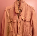 Pull & Bear denim jacket like new, beige, XS