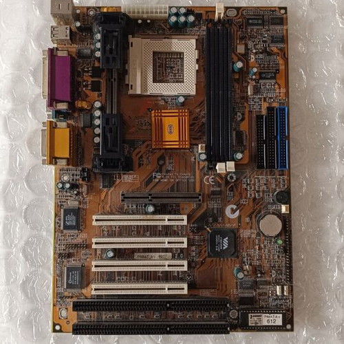 ECS P6BAT-A+ Rev. 2.0 motherboard used, Socket 370 and Slot 1