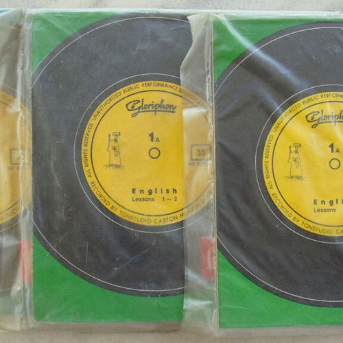 Gloriphon English Learning Method Vinyl Records 33 RPM, Lot 3
