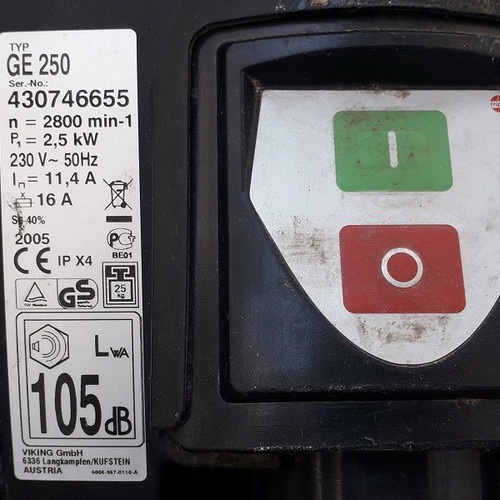 Viking GE 250 electric branch shredder used