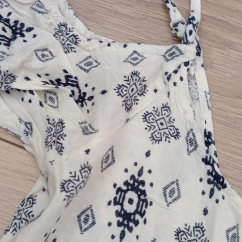 Pimkie dress XS 34 like new, beige and blue