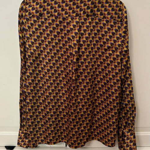 Zara printed set top and pant XS brown like new