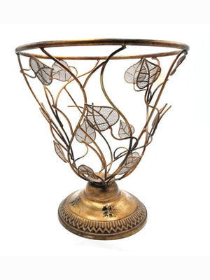 Metal fruit bowl new, 34hx30cm