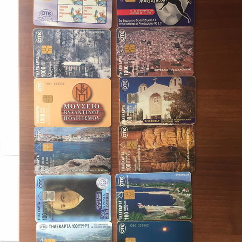 Phone cards used, pack
