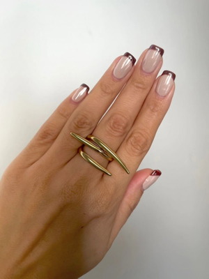 Steel ring gold new adjustable made of stainless steel 316L