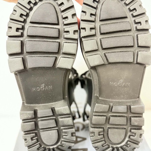 Hogan platform sandals new, black with chunky lug sole