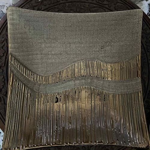 Decorative metal bowl used