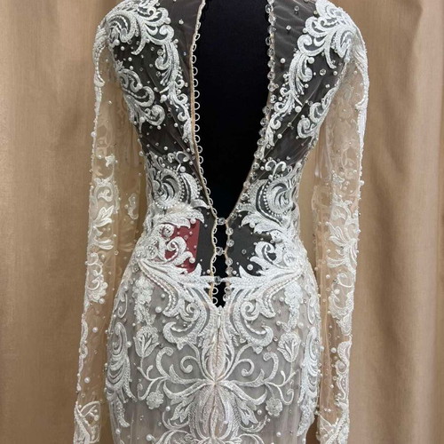Anna Sposa wedding dress like new, white and beige, size S