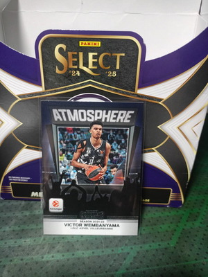 Victor Wembanyama Asvel Atmosphere Panini Contenders card like new