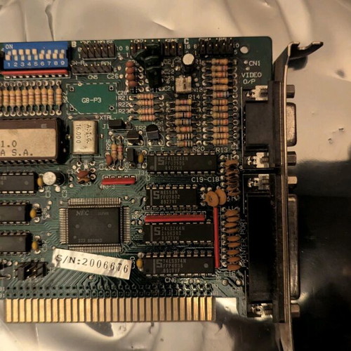 FIDA MIX (JUGO-G8) MDA CGA Hercules Video Adapter 64kb 8088/8086 Card used