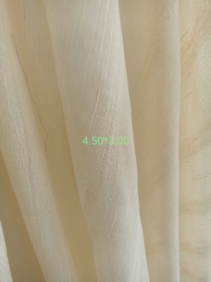 Плат за завеси нов испански шампанско цвят средна прозрачност 4.50x3.00