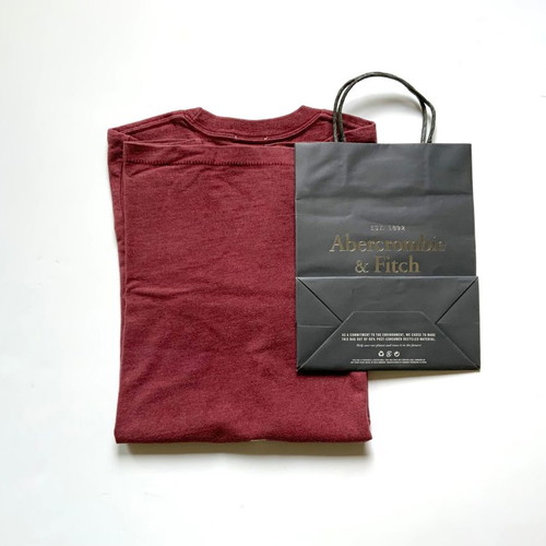 Abercrombie & Fitch Men's Muscle Fit T-shirt New Size S Red