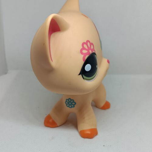 Littlest Pet Shop Jumbo Shorthair Cat Rainbow figure like new
