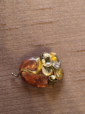 Handmade Lappas–Dimopoulou brooch used, 6 cm, 24 g