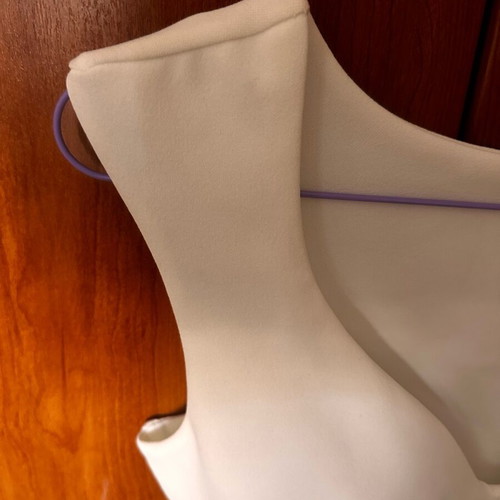 White bodysuit like new with built-in cups, size small-medium