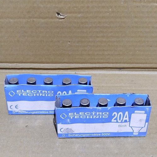 Fuse Links Large D gG-gl 20A pack of 10 new