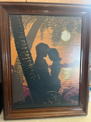 Embroidered painting like new