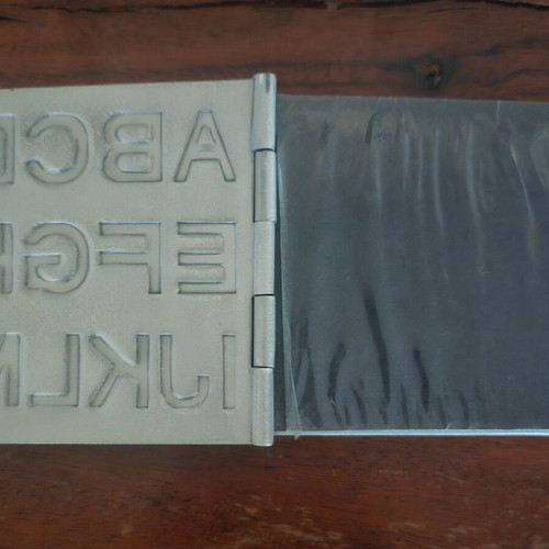 Small metal notebook new
