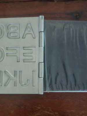 Small metal notebook new