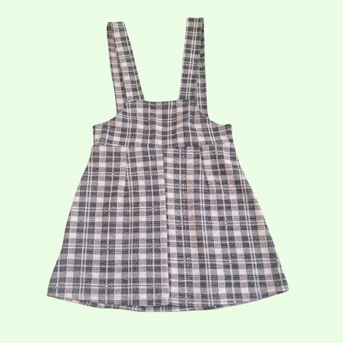 ASOS Black and White Checked Mini Dress New, Size M-L
