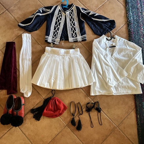 Traditional Tsolias Costume for Child used, without tsarouhia