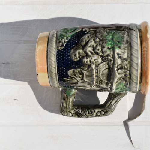 Rustic beer stein used with German motif