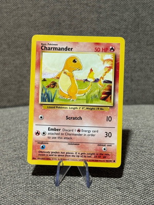 Pokemon TCG Charmander Base Set 46/102 Used