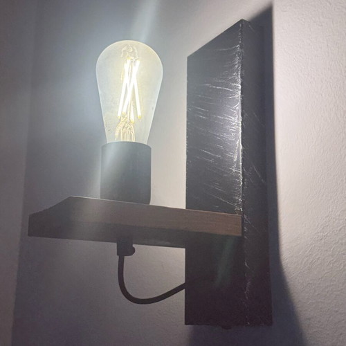 Lighting fixture 1 meter with 2 wall lamps like new, very bright