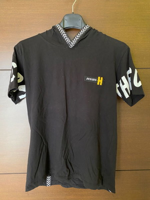 Energiers μαύρο παιδικό T-shirt με κουκούλα για αγόρια 10-11 ετών σαν καινούργιο, μέγεθος 146 εκ