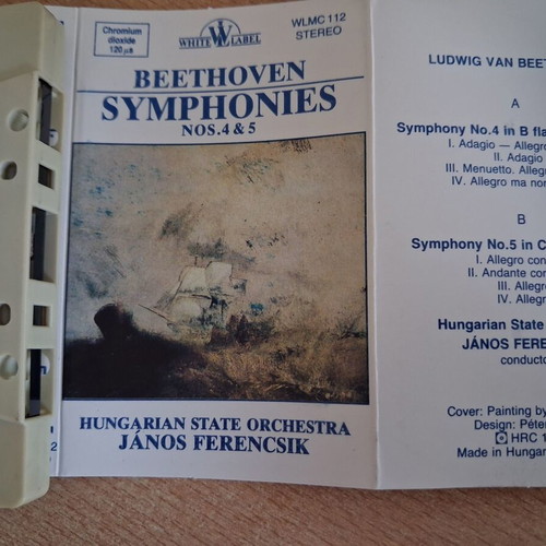 Beethoven Symphonies Nos. 4 & 5 cassette like new, classical
