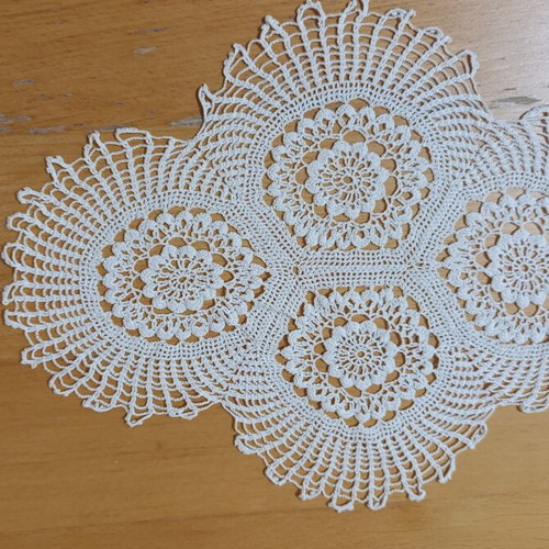 Small crochet doilies set of 3 new handmade