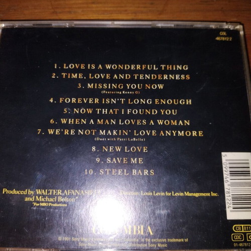 Michael Bolton Time Love and Tenderness CD like new, R&B Soul