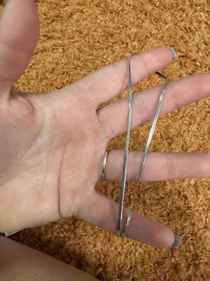 Necklace in silver color like new