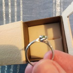 Peridot solitaire ring like new