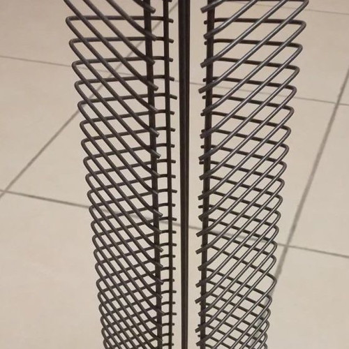 Metal tabletop CD & DVD holder used, 54 cm height