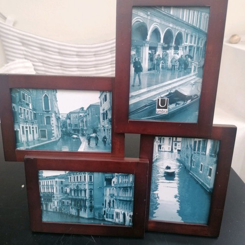 Wooden photo frame for four pictures new
