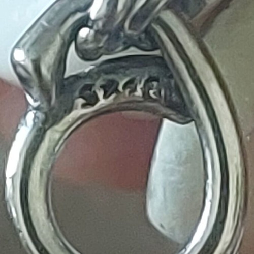 A.L.E. flower charm with white zirconia
