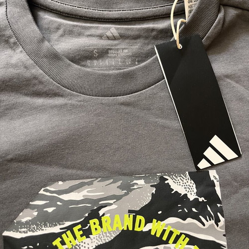 Adidas T-shirt size S brand new, grey