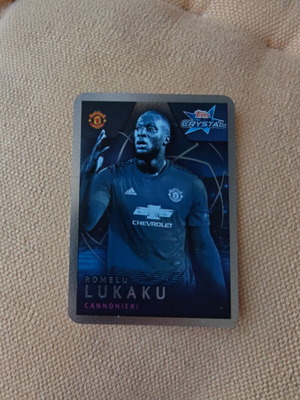 Romelu Lukaku Manchester United 2018-19 Topps Crystal UCL Cannonieri card used