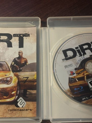 Dirt παιχνίδι PS3 μεταχειρισμένο με θήκη και μέσα με σημάδια χρήσης
