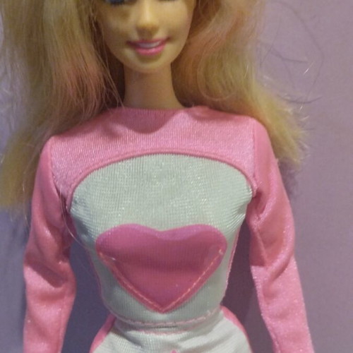 Barbie doll vintage neon used, 90s collectible