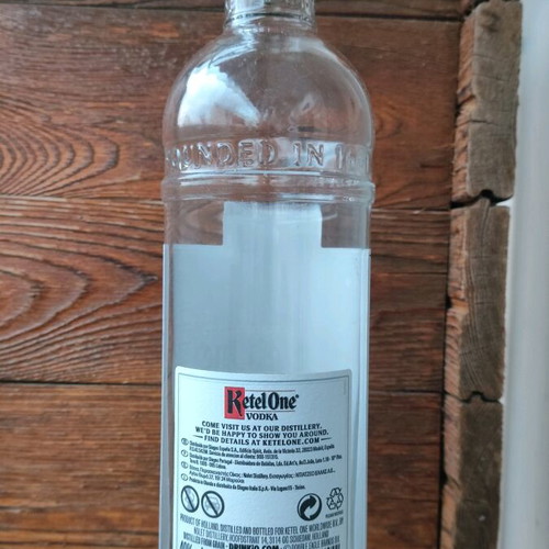 Ketel One bottle used, empty for collectors and crafts