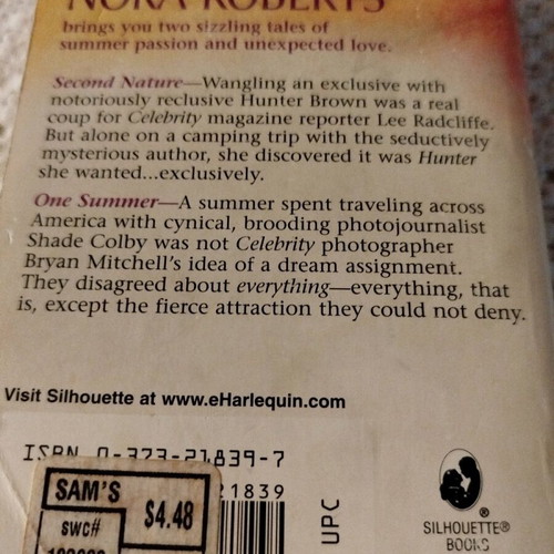 Nora Roberts Summer Pleasures book used