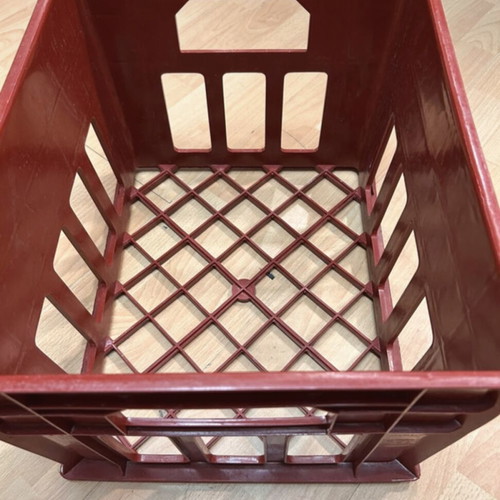Plastic storage crates, red, pack of 250