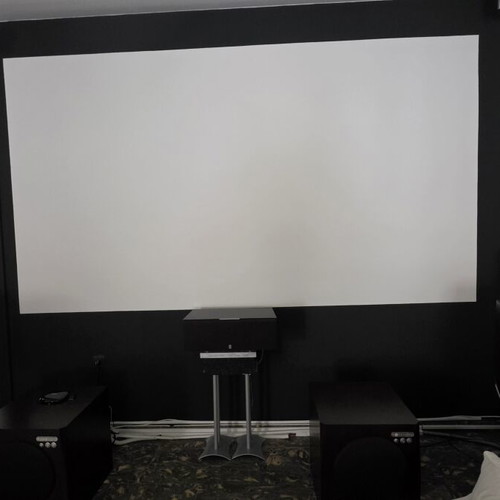 Home cinema set, 9 speakers, 2 subwoofers, EPSON projector, 9-channel DENON amplifier